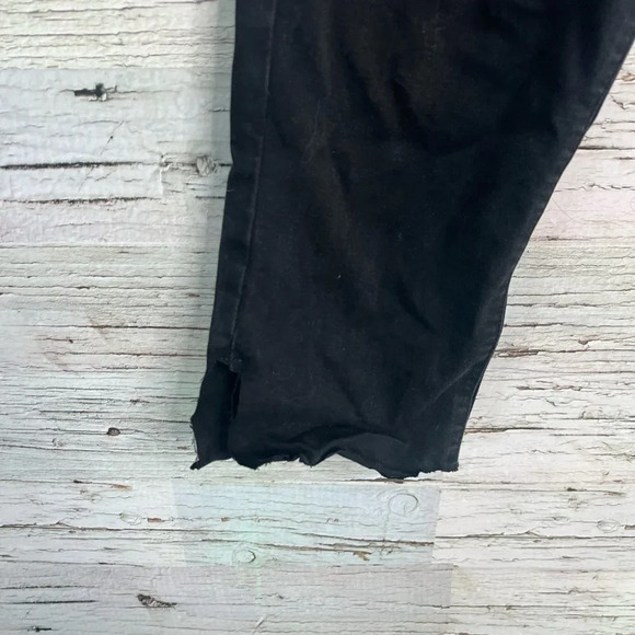 Paige Mayslie Coated Black Joggers size 31 - Picture 2 of 12